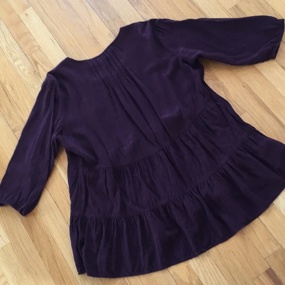 Westbound Woman purple tunic/pleats/layered skirts - Picture 5 of 8
